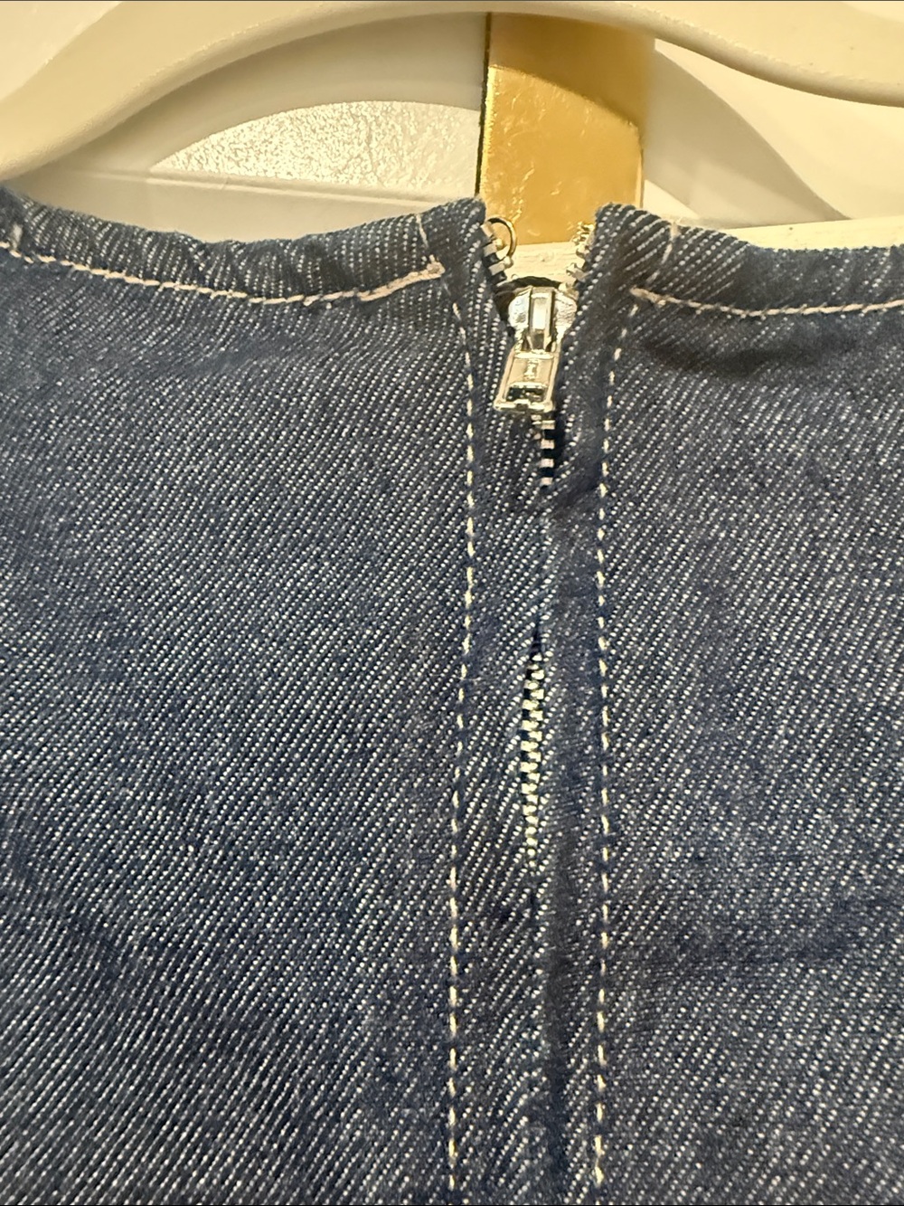 Women's Dark Blue Denim Wide-Leg Two piece outfit - Picture 8 of 9